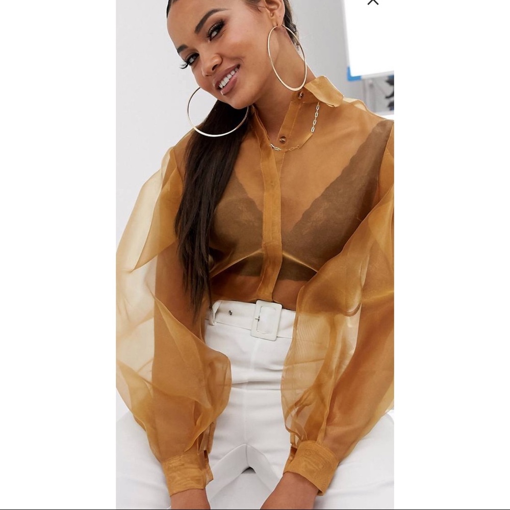 Gorgeous amber top, worn once 👌🏼